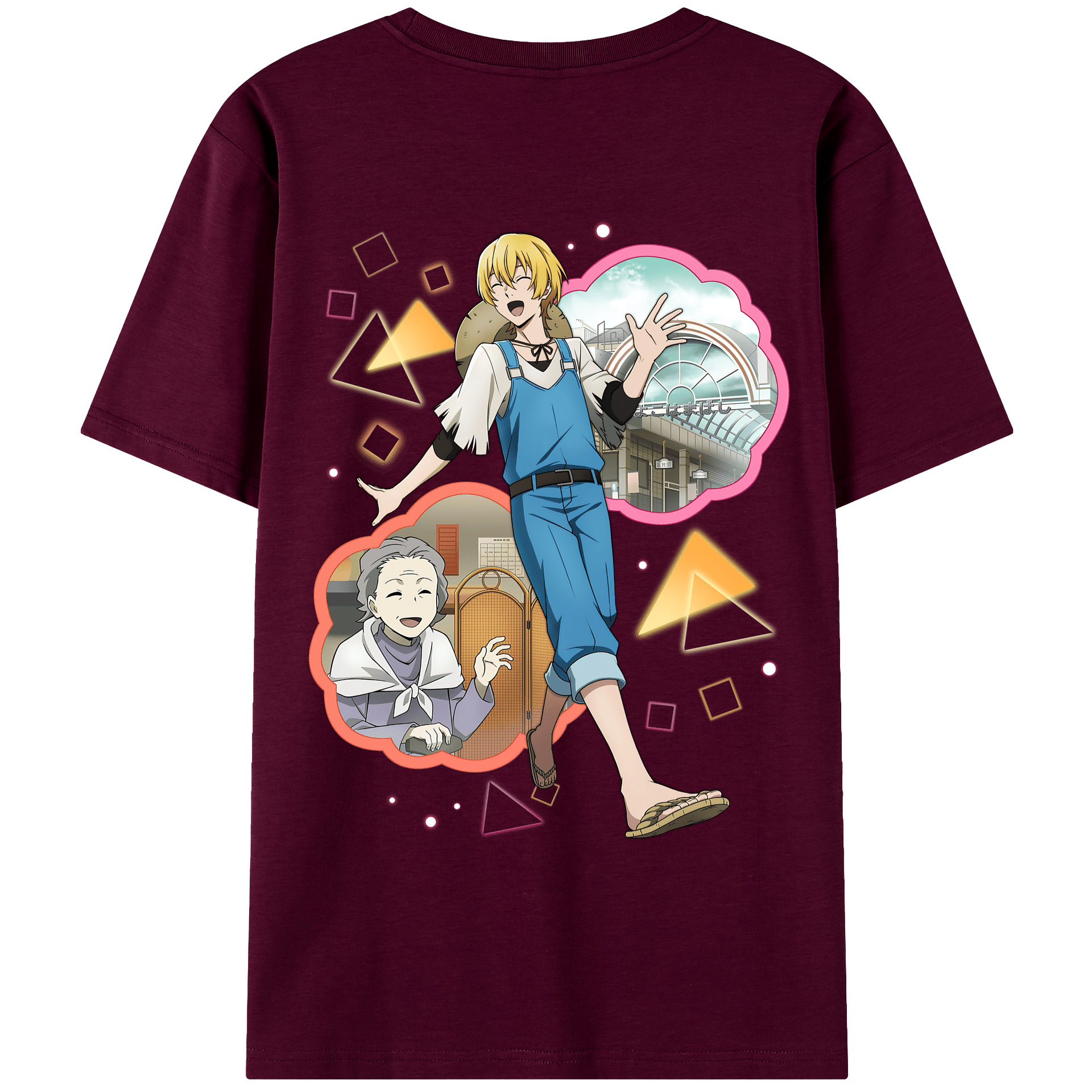 （画像用） 文豪ストレイドッグス Bungo Stray Dogs レディース半袖Tシャツ(バックプリント)
